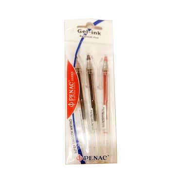 Penac  Gel Pen 3PC Assorted
