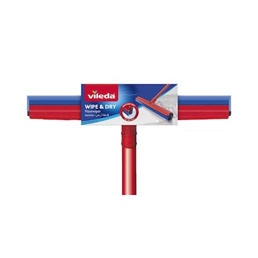 Vileda Wipe &amp; Dry Floor Wiper 42cm With A Stick