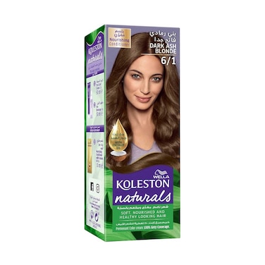 Wella Koleston Naturals Dark Ash Blonde 6/1 Hair Color 50ml