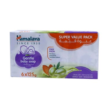 Himalaya Baby Soap Almond 125gx6 Pieces