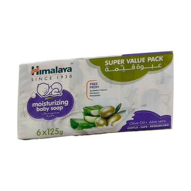Himalaya Baby Soap Aloevera 125gx6 Pieces