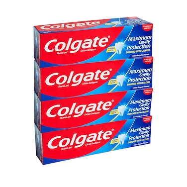 معجون أسنان كولجيت عادي 75 مل × 4 قطع