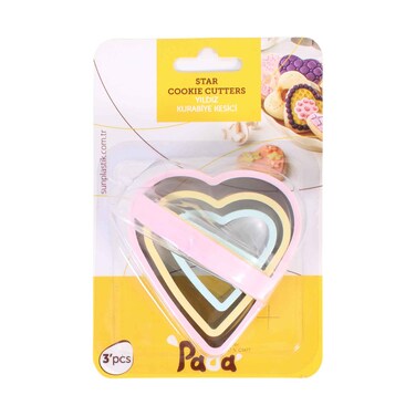 Salem Heart Cookie Cutters With Handle Set