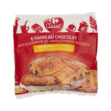 Carrefour Frozen Croissant Chocolate 420g