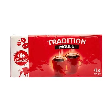 كارفور قهوة جراند كلاسيك 250 جرام × 4 عبوات