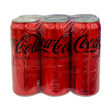 Coke Zero Can 330mlx6's