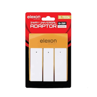 Elexon Power Adaptor Socket Indian Pin White