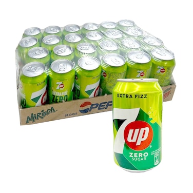 7Up Soft Drink Free Zero Sugar 330ml&times;24