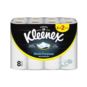 Kleenex Multi Purpose Tissue Rolls 8 Rolls