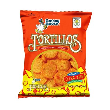 Granny Goose Tortillos Cheese Flavoured Corn Snacks 100g