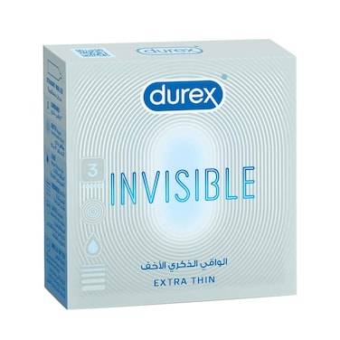 Durex Invisible Extra Thin Condom 3 pieces
