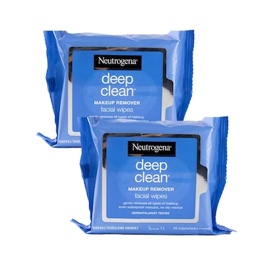 Neutrogena Make Up Remover Wipes 25's, 2pack