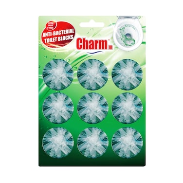 شارم   قوالب مراحيض خضراء 9 قطع