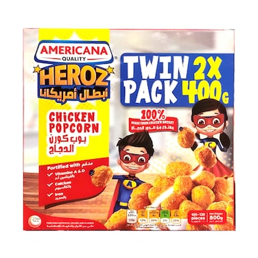 Americana Chicken Popcorn 400g x2