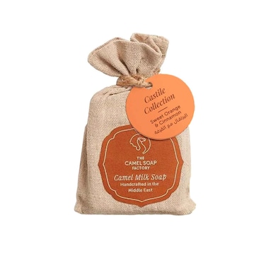 The Camel Soap Factory, Camel Milk Soap Bar With Sweet Orange &amp; Cinnamon 95g