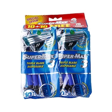 Super Max 3 Disposable Razor 20 Pieces