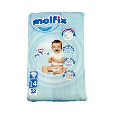 Molfix Diapers No.4 Maxi 52 pieces