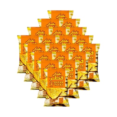 قطر بافكي رقائق التورتيلا بنكهة جبن الناتشو 125 جم × 20