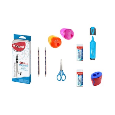 Maped Maths School Kit 18 Pieces