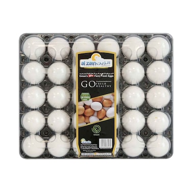 Al Zain White Eggs Large 30pcs