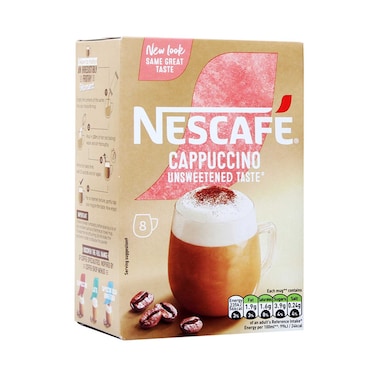 Nescafe Gold Cappuccino Unsweetened 8 Sachets