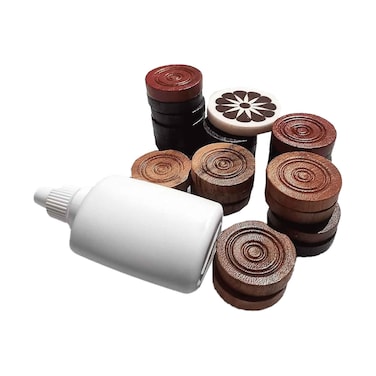 Syndicate Carrom Coin Set with Powder