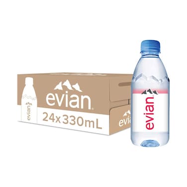 Evian Natural Mineral Water 330mlx24 Pieces