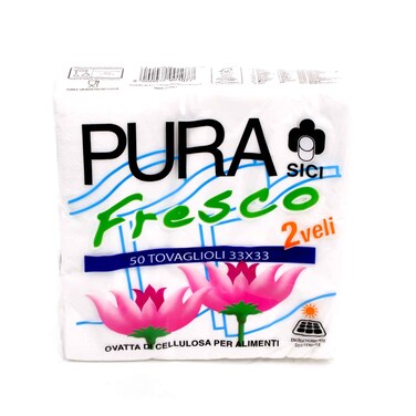 Pura Fresco 2ply Napkins 33x33cm 50 Sheets