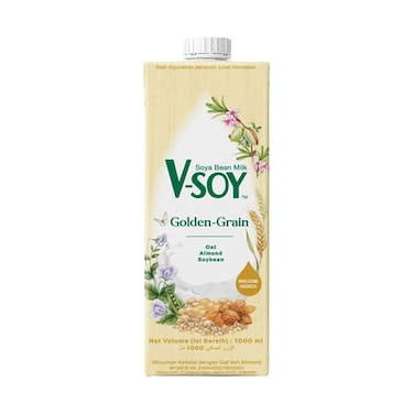 V-Soy Golden Grain Soybean Milk 1L