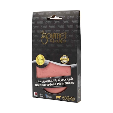 Gourmet Beef Plain Mortadella Slices 250g