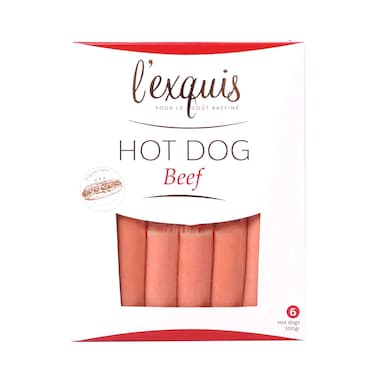 L'Exquis Hotdog Beef 300g