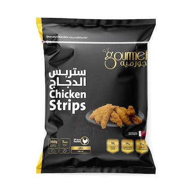 Gourmet Frozen Chicken Strips 750g