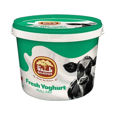 بلدنا 2كغ زبادي طازج كامل الدسم