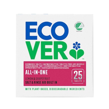 Ecover All-In-One Dishwasher Tablets 25 Tablets&times; 500g