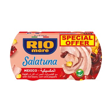 سمك ريو ماري سالاتونا المكسيكي مع الفاصوليا الحمراء والذرة والفلفل، 60 غرام × قطعتين