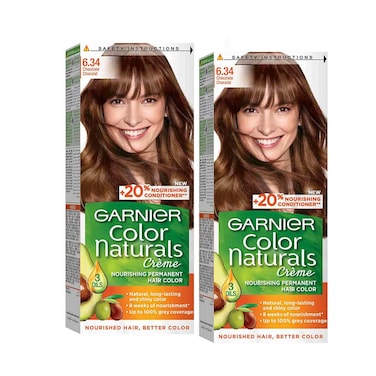 Garnier Hair Color Natural Cr&egrave;me 6.34 Chocolate 2 Pieces