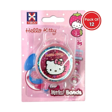 ساعة معصم هالو كيتي + حلوى - ٨ غ × ١٢ قطعة