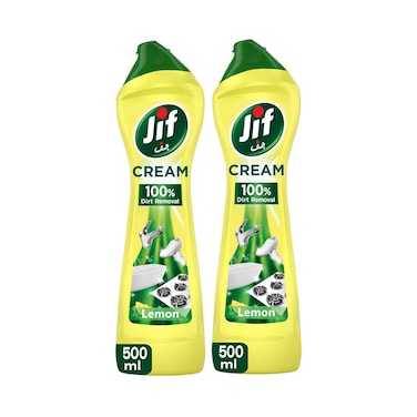 Jif Cream With Micro Crystals Lemon 500mlx2 Pieces