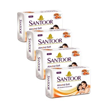 سنتور صابون باللوز الابيض و خشب الصندل 175غ×4