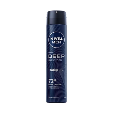 Nivea Men Anti Perspirant Spray, Darkwood Maxx Tech Black Carbon 200ml
