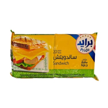 Pride Sandwich 20 Slices Cheese 400g