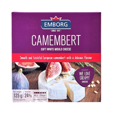 Emborg Camembert Soft White Mould Cheese 125g