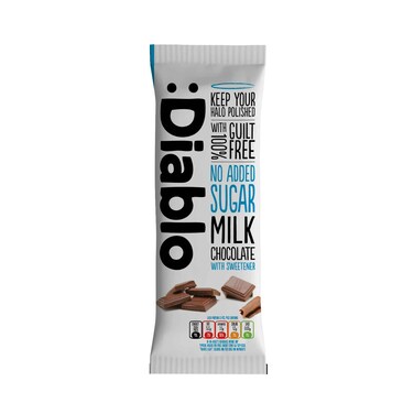 Diablo No Added Sugar Milk Chocolate 85g