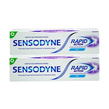 سنسوداين معجون أسنان سريع المفعول 75 جرام × 2