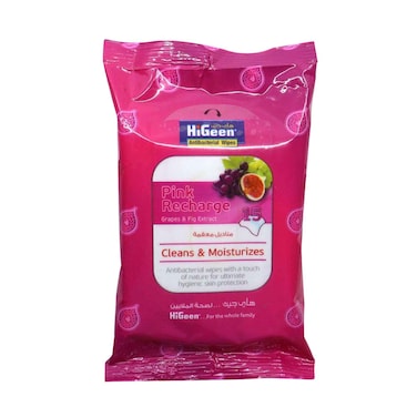 HiGeen Antibacterial Wipes Original Sensitive Skin 15's