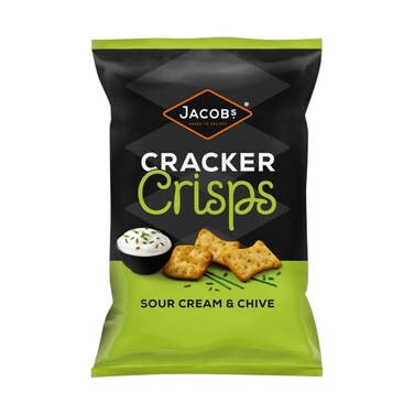 Jacobs Cracker Crisps Sour Cream &amp; Chive 150g