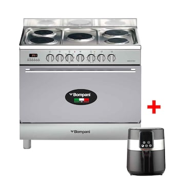 بومباني BO683EG/E طباخ كهربائي، مقاس 90x60 سم، مع مقلاة هوائية وايت وستنجهاوس DF7005-GSShow more lines