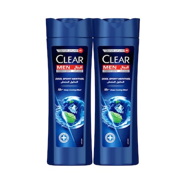 Clear Men Shampoo Cool Sports Menthol 400mlx2 Pieces