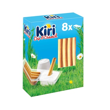 Kiri Dip &amp; Crunch, Cream Cheese And Breadstick Snack, 8 Pieces, 280G