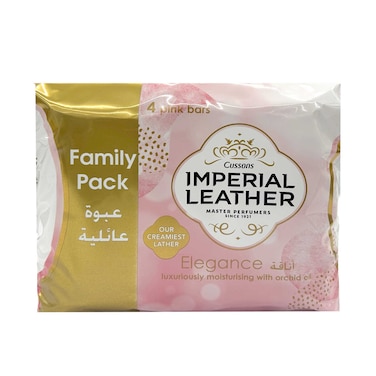 صابون كسونز إمبريال ليذر إليجانس باللون الوردي 175 جم × 4 قطع